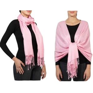 Pashmina ‘Original’ Soft Pink Women's Shawl Wrap Scarf